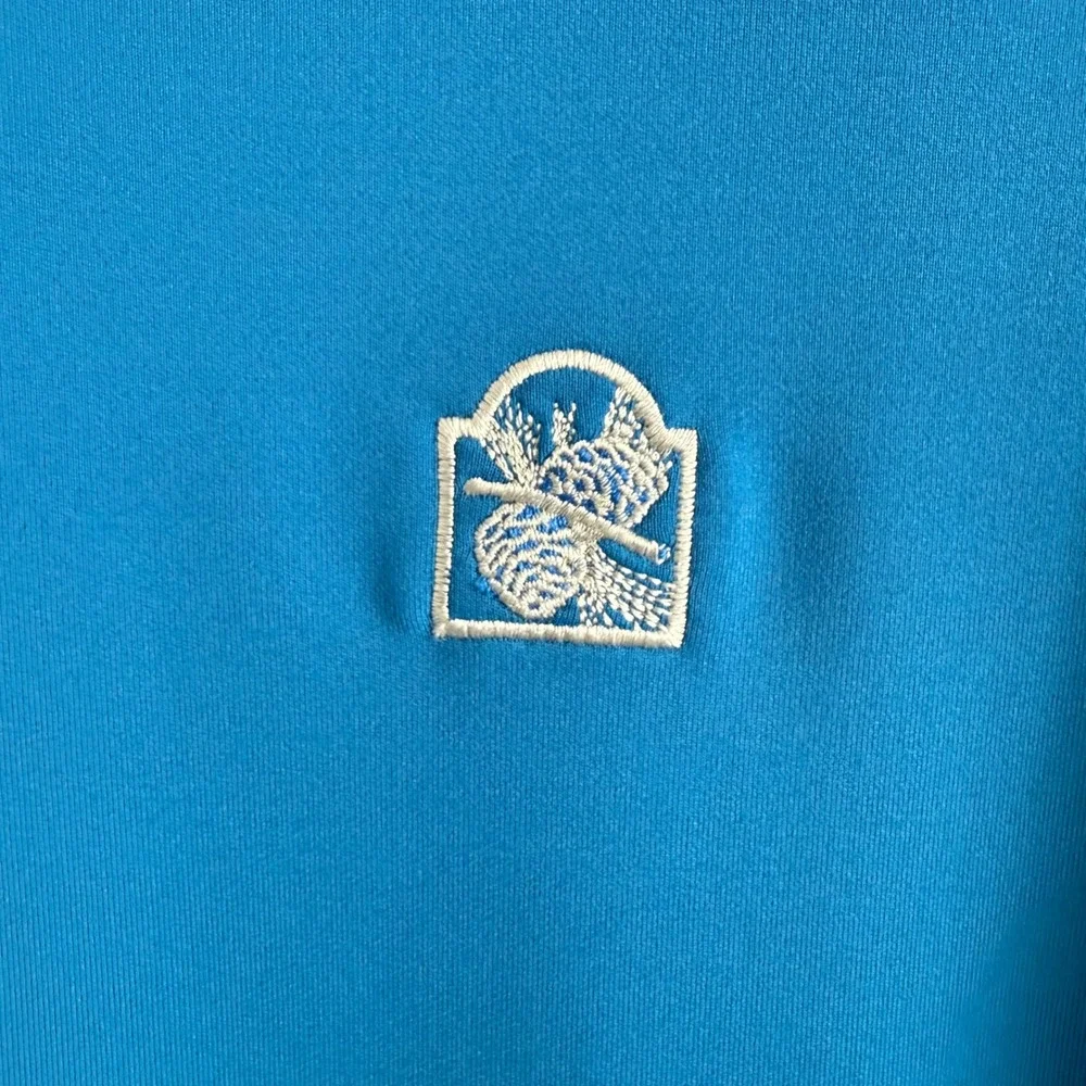 Peter Millar Quarter Zip Pullover Mens L Blue Wicking Golf Performance - Picture 3 of 8